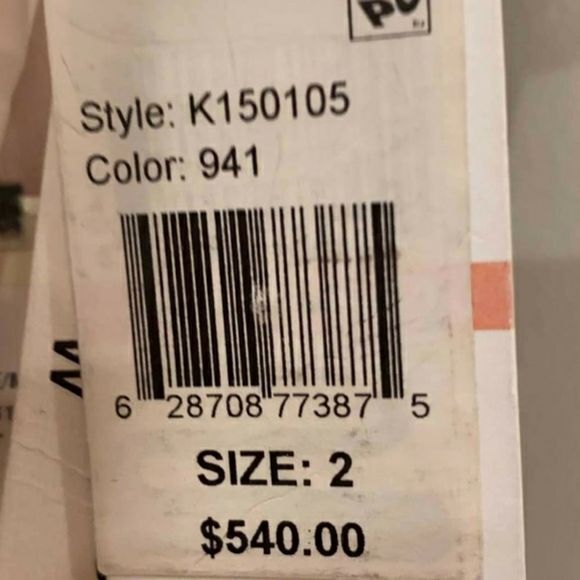 Kay Unger Soft Floral Lace Gown Dress - Picture 13 of 13